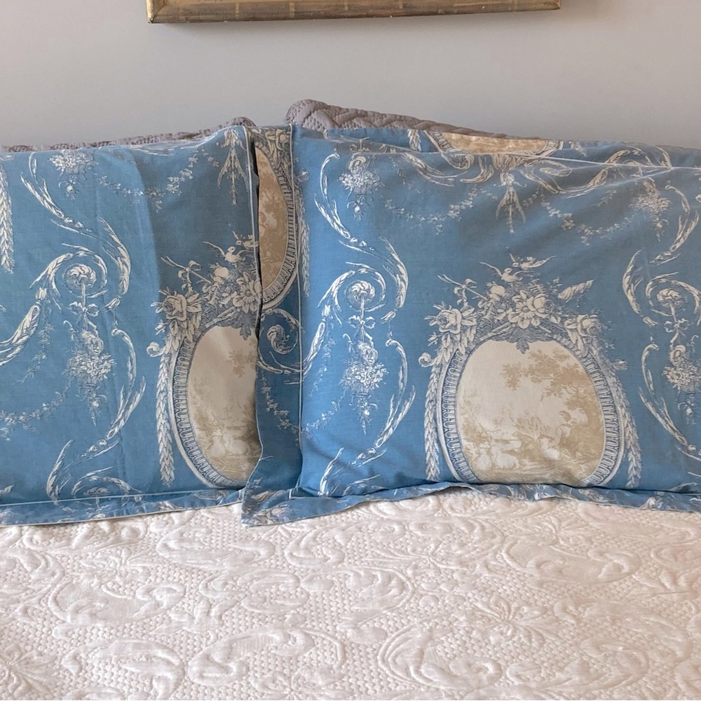 Vintage Yves Delorme King pillow shams